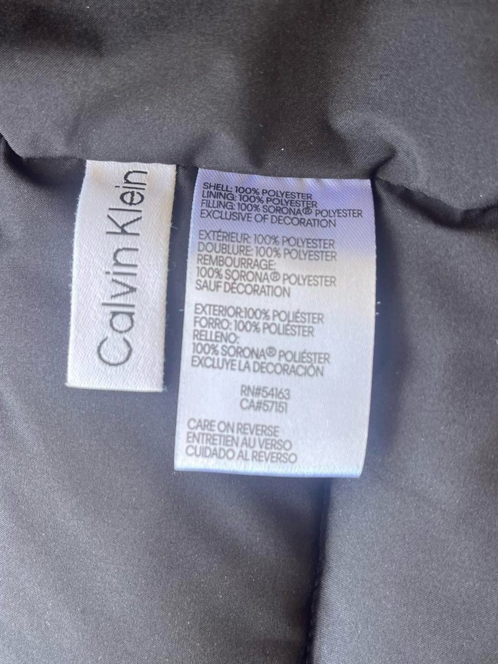Calvin Klein Infinite Stretch Water Resistant Hooded Puffer Vest Black Women’s L - Picture 6 of 8